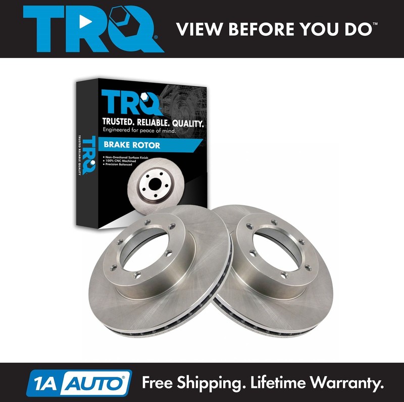 TRQ Disc Brake Rotor Front Pair Set for Toyota 4Runner T100 New