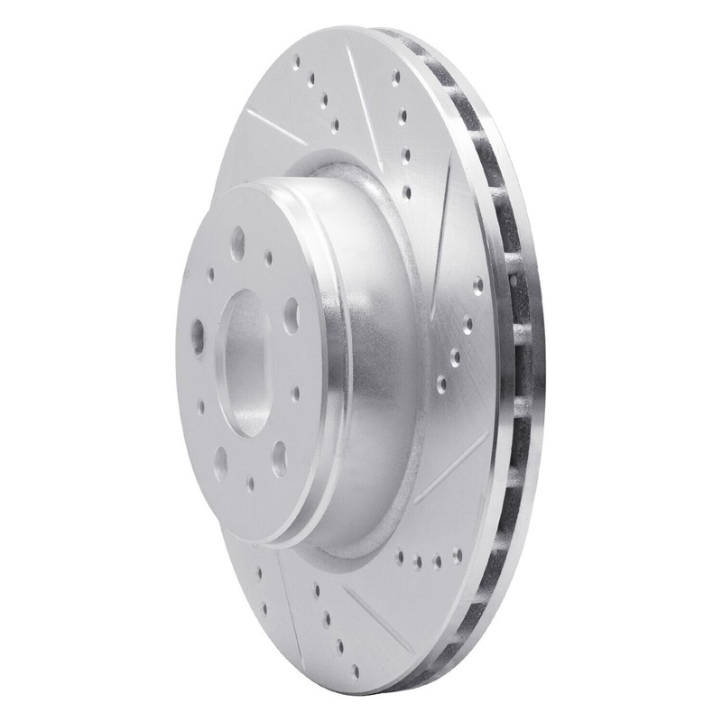 For Tesla 3 17-23 Brake Rotor eLINE Drilled & Slotted 1-Piece Front Passenger gallery