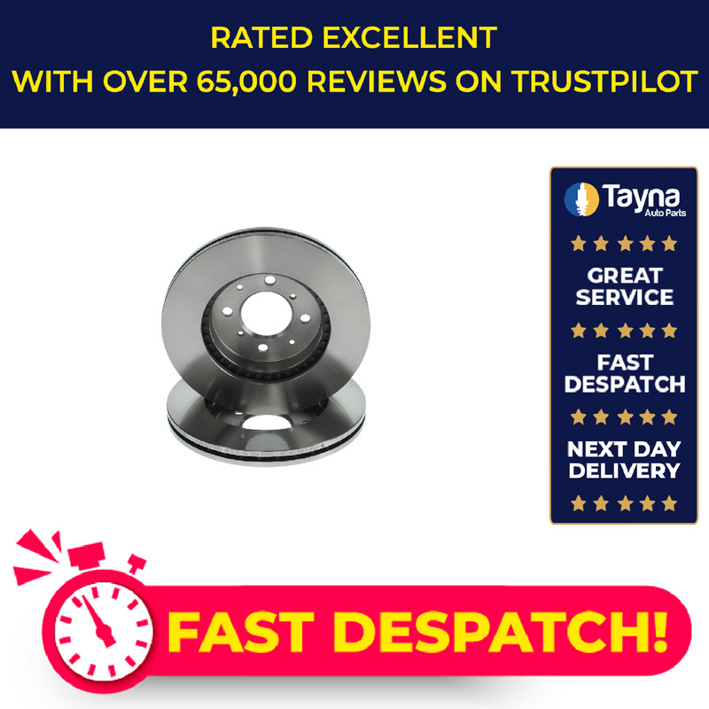 2x Brake Discs Pair Vented Front 260mm 0986479226 Bosch Set 45251S6FE10 BD1093
