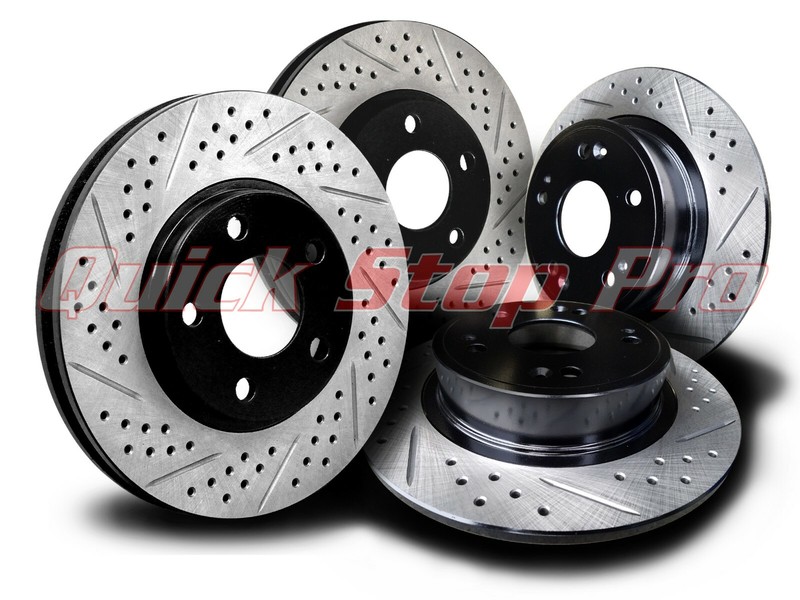 HYU026SSD For Genesis Sedan V8 12-14 Performance Brake Rotor Drill Diamond Slots