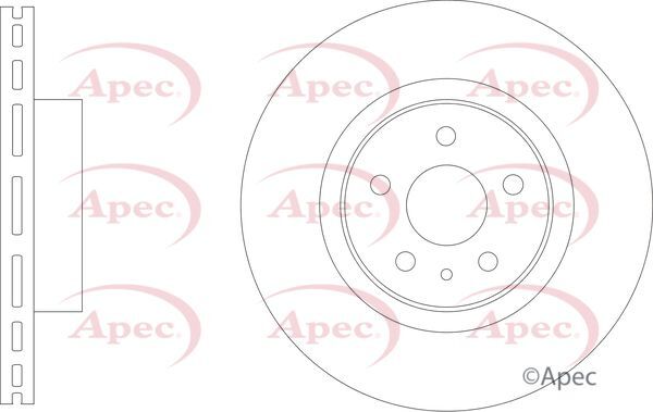 Brake Discs Pair Front FOR TESLA MODEL S Electric 12->ON Electric Apec gallery