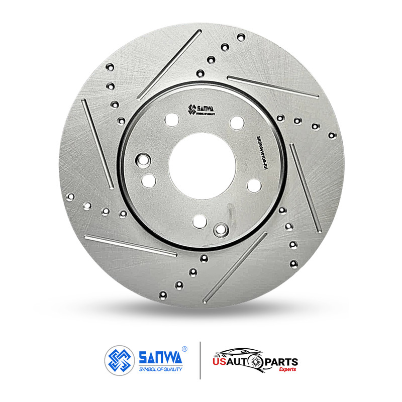 PAIR OF FRONT BRAKE ROTOR VENTED & GEOMET COATED D & S 300 mm FOR CHRYSLER 96-11 gallery