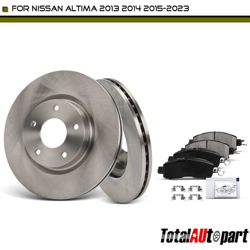 6x Disc Brake Rotor & Brake Pad for Nissan Altima 2013-2014 2015-2023 Front Side