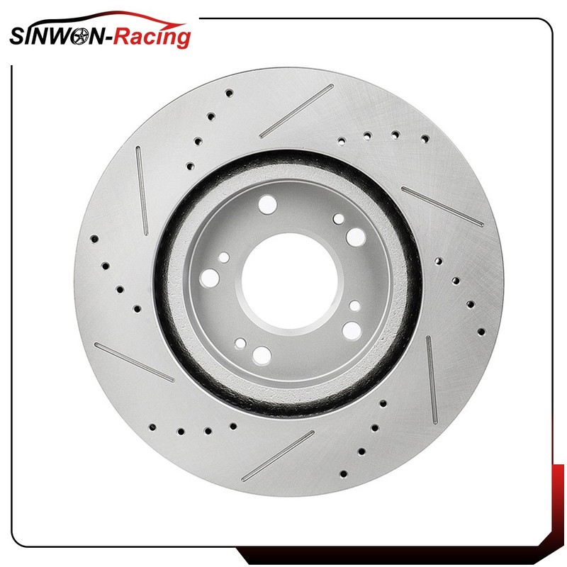 Front Brake Rotors & Ceramic Brake Pads For Mitsubishi Eclipse Drill & Slot gallery
