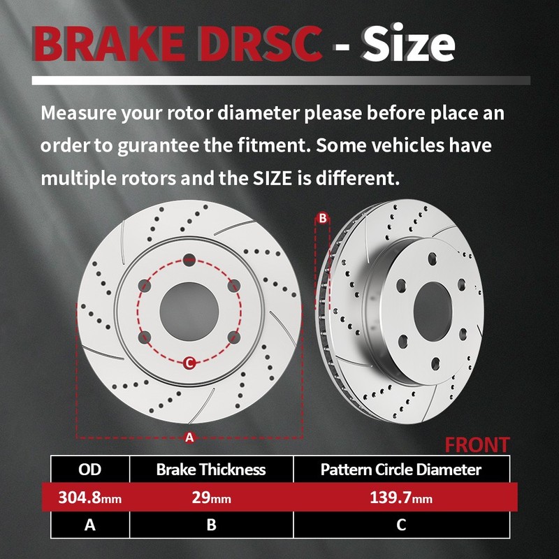 Front Brake Rotors Pads fit for Cadillac Escalade ESV 03-2006 EXT 2002-2006 gallery