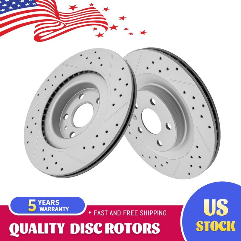 320mm Rear Drilled Disc Brake Rotors for Volvo XC90 XC60 V60 V90 Cross Country