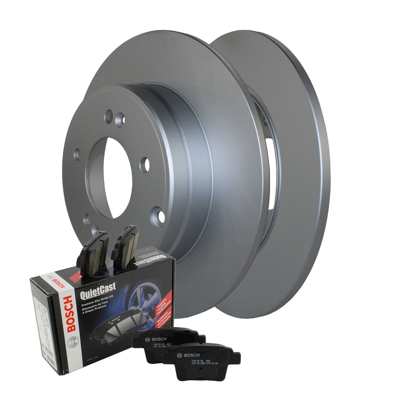Rear Brake Kit 284mm Disc Rotors Bosch Ceramic Pads For Hyundai Sonata 2015-2017