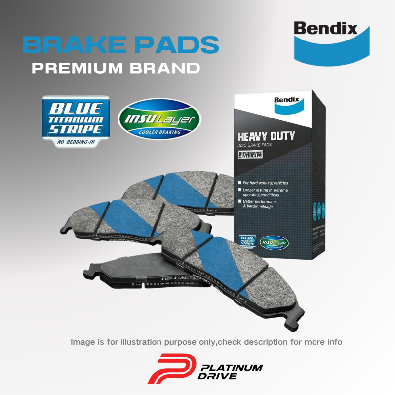 1 Pair Front Disc Rotors+Bendix HD Brake Pads for Jeep Compass MK49 06-16 294mm gallery