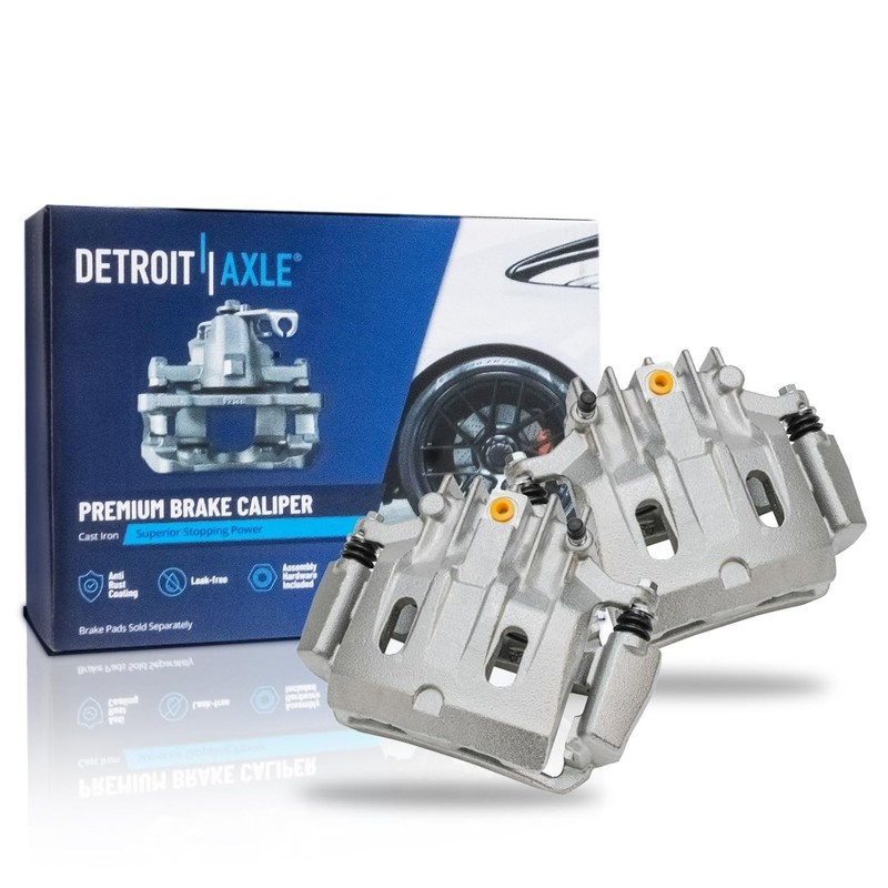 4WD Front & Rear Rotors Brake Calipers Brake Pads for 2000-2004 F-250 F-350 SD gallery