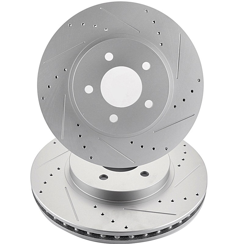 Front Brake Rotors For Ford Escape Mazda Tribute Mercury Mariner Slotted Drilled