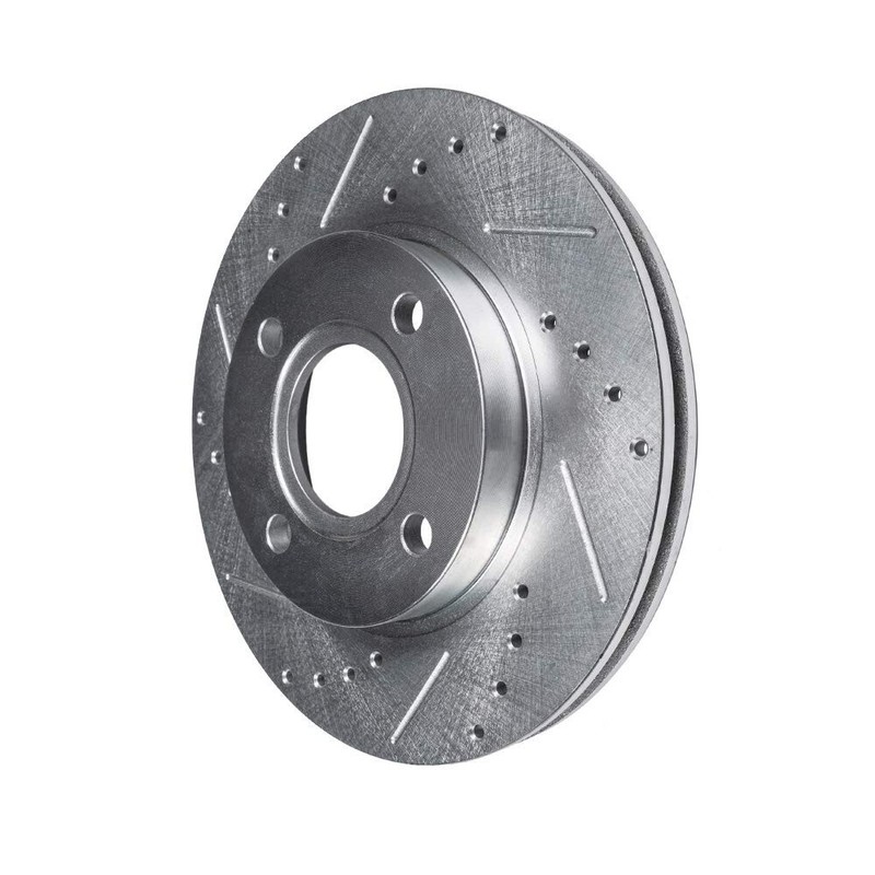 Front Drilled Slotted Disc Brake Rotors for 2000 2001 2002 2003 2004 Ford Focus gallery