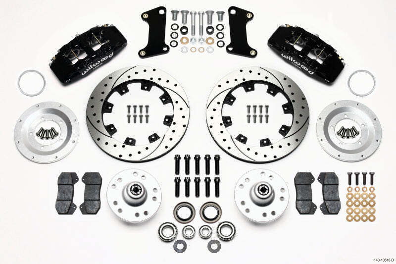 Wilwood Dynapro 6 Front Hub Kit 12.19in Drilled Fits 67-69 Camaro (*Line Kit Nee