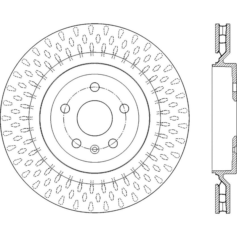 StopTech 127.62119R Rear Right Drilled Brake Rotor for 09-19 CTS / 10-20 Camaro gallery
