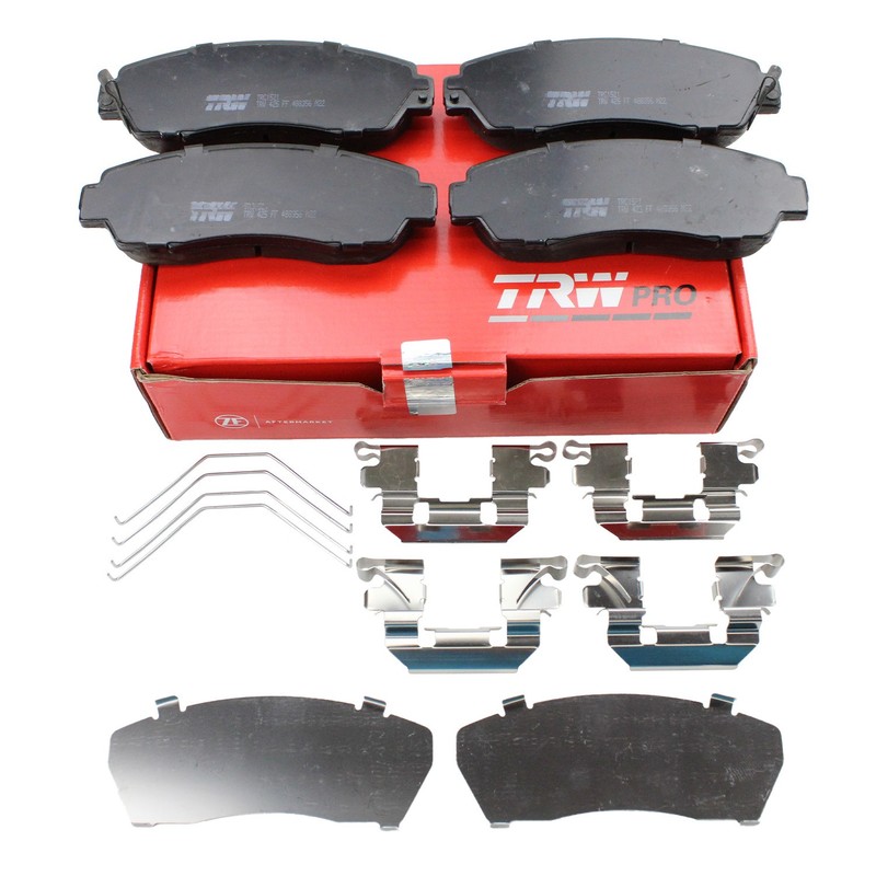 DuraGo Front Rotors TRW Pro Ceramic Disc Brake Pad Kit For Odyssey Passport 3.5L gallery