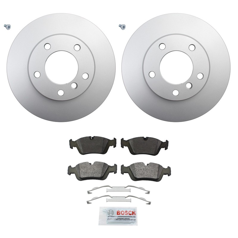 Hella Front Rotors Bosch Blue Semi-Met Disc Brake Pads Kit For E85 Z4 M54 03-05