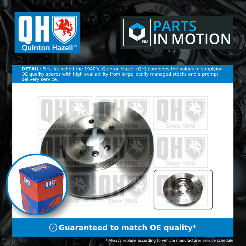 2x Brake Discs Pair Vented fits OPEL MOKKA 76 1.6D Front 2015 on 300mm Set QH