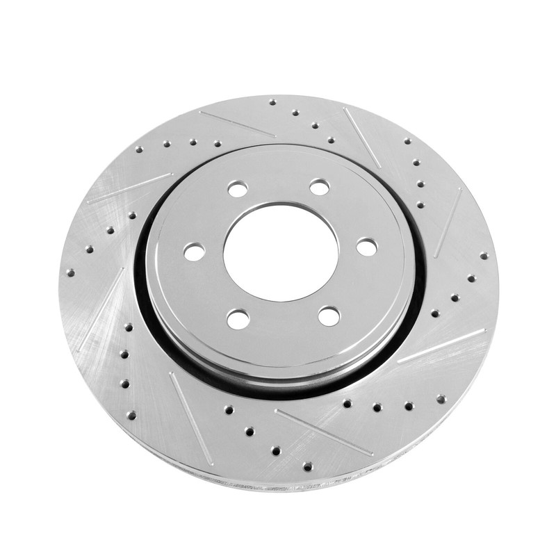 13.58" REAR Drilled Disc Rotors Brake Pads for Chevy GMC Silverado Sierra 1500 gallery