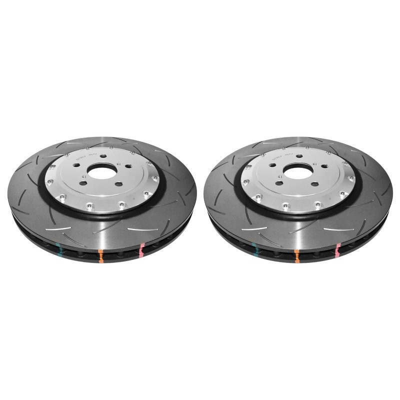 Audi RSQ3 8U Front Brake Discs Grooved 365mm R90 DBA 5000 T3 Slotted 2013-18 x2 gallery