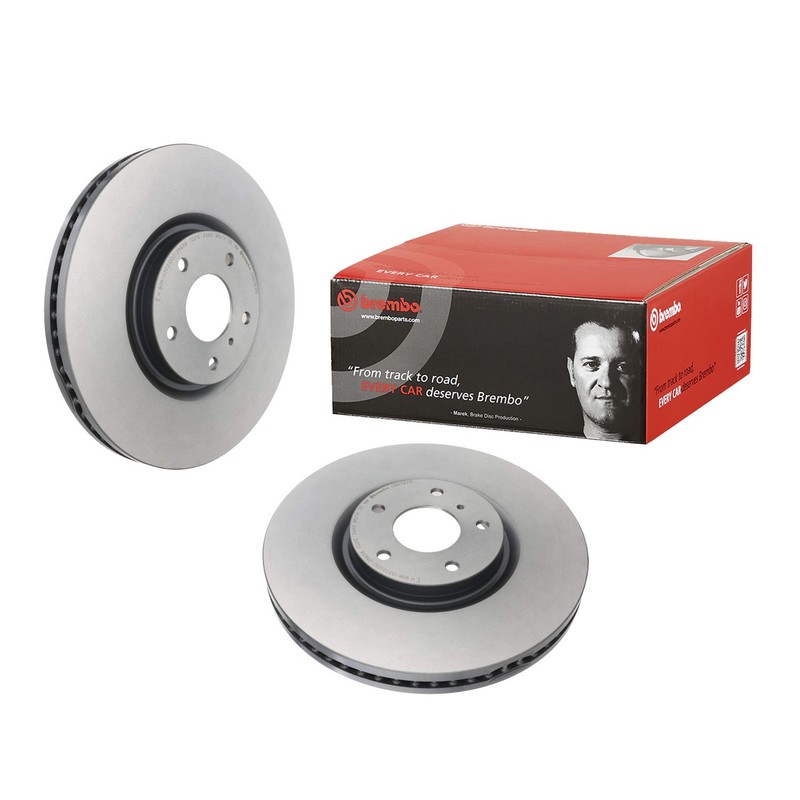 Brembo Front 330mm Vented UV Coated Disc Brake Rotor For Infiniti G35 G37 Q60