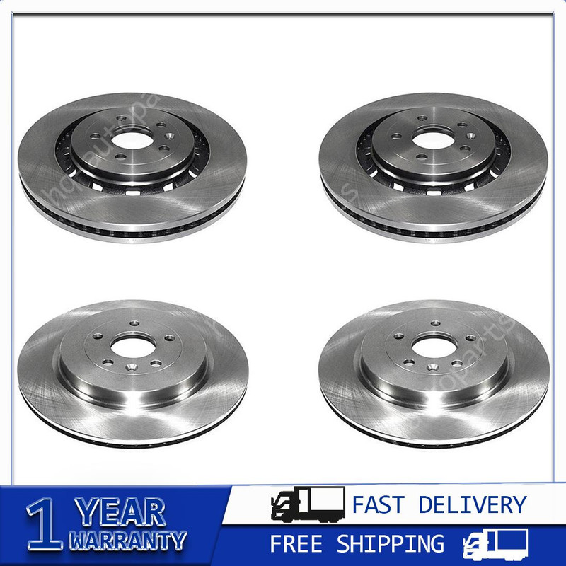 Front & Rear Disc Brake Rotorss 4 PCS For Ford Explorer 2013