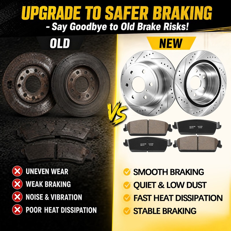 Front Rear Rotors Brake Pads Kit for Chevy Tahoe Silverado GMC Sierra 1500 Yukon gallery