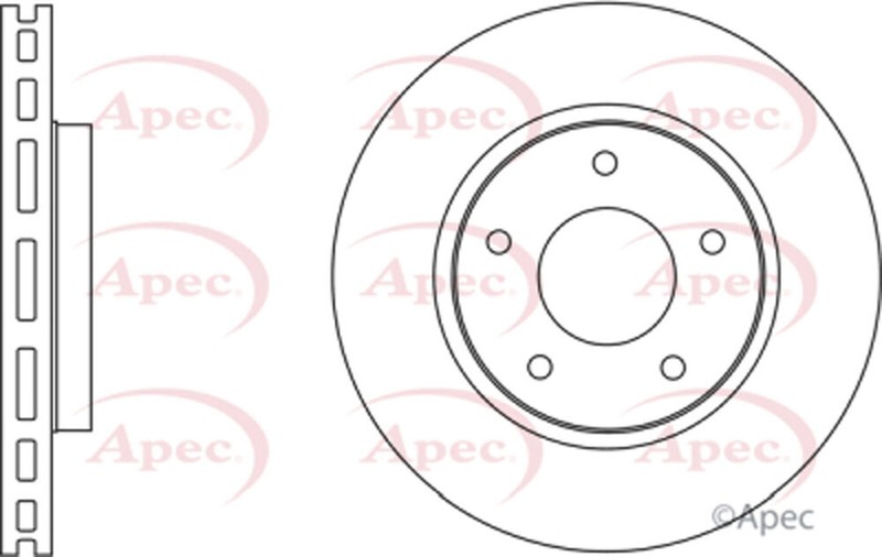 Apec Front Brake Disc Fits Mitsubishi Lancer 2008-2012 1.5 1.8 2.0 D 4615A115 gallery