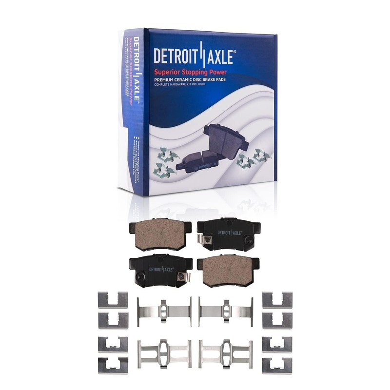 Front & Rear Disc Rotors + Ceramic Brake Pads for 2003 - 2007 Honda Accord 2.4L gallery