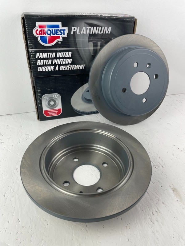 2x REAR Disc Brake Rotor, Carquest Platinum Coated fits 14-16 Chevrolet Spark EV gallery