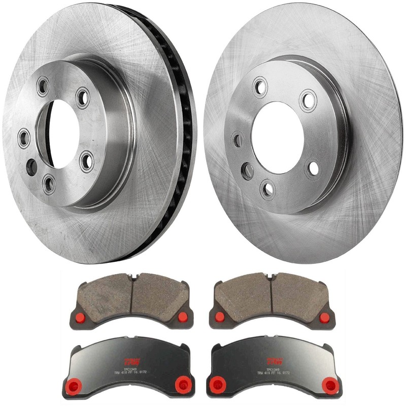 TRW KIT-072924-4400 2-Wheel Set Brake Disc and Pad Kits Front for Cayenne 09-10