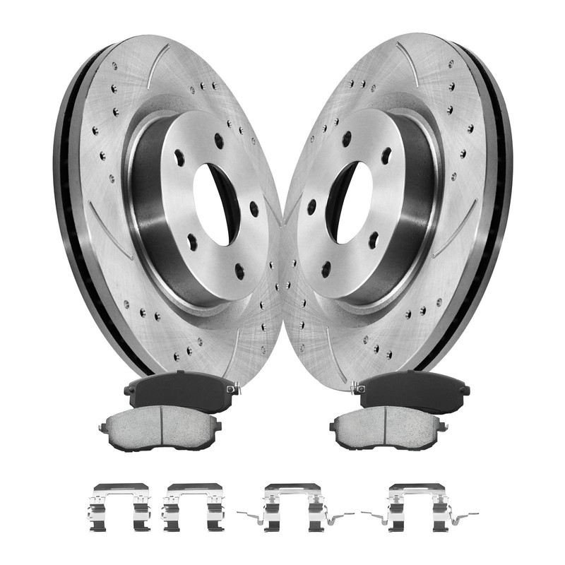Front Brakes Kit for 2007-2013 Nissan Altima Front Disc Rotors Ceramic Brake Pad