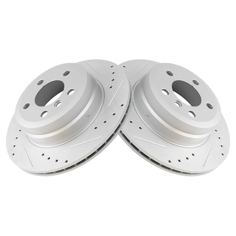 Fits BMW X5 X6 Rear Disc Brake Rotor Set 2011-2019 xDrive35i sDrive35i xDrive35d