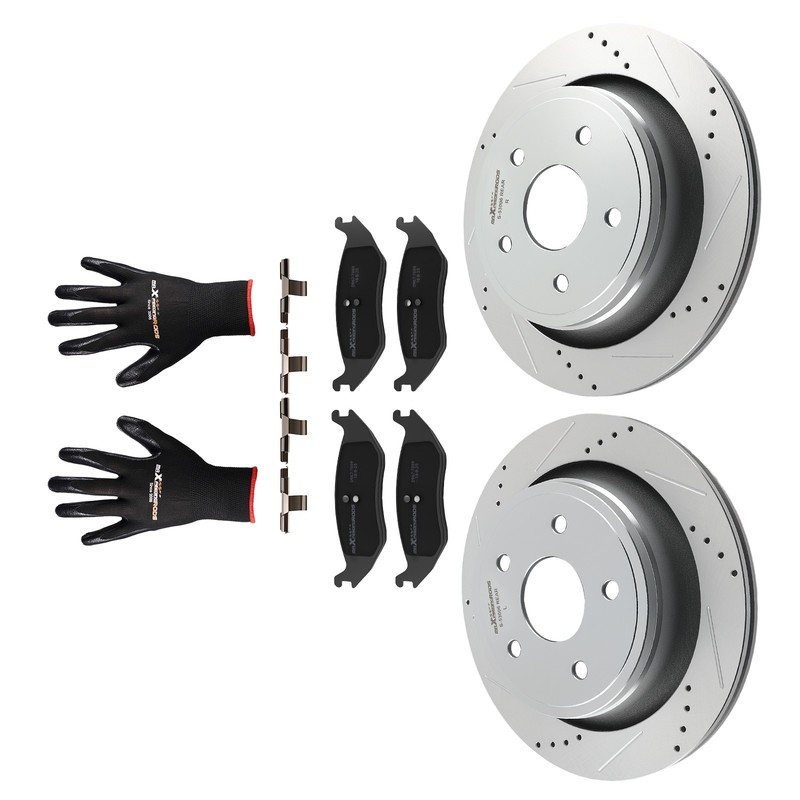 Rear Brake Disc&Ceramic Brake Pads Kit For Dodge Durango 2004-2009 S-53006 P-967