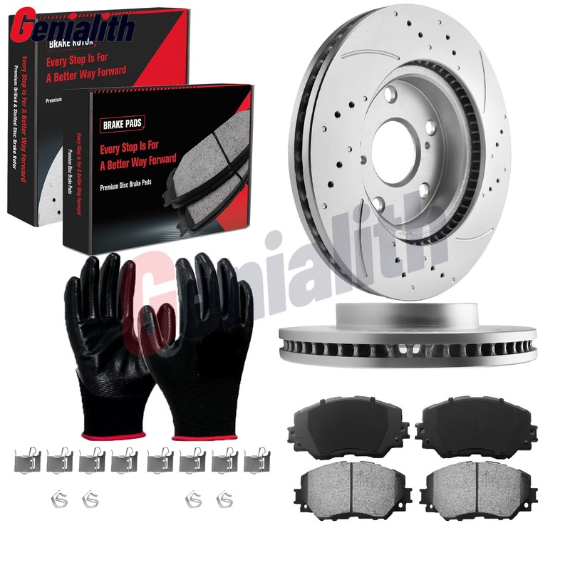 Front Disc Rotors Brake Pads Kits for Toyota Prius V RAV4 Lexus HS250h Scion xB