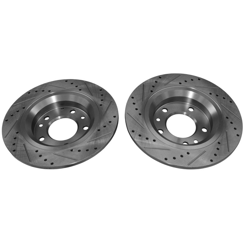 280mm Rear Drilled Disc Brake Rotors for Ford Fusion Mazda 6 Lincoln MKZ Zephyr gallery