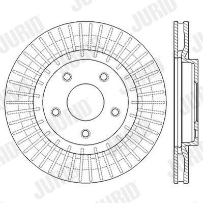 JURID 562578JC Brake Disc for Nissan, Renault gallery