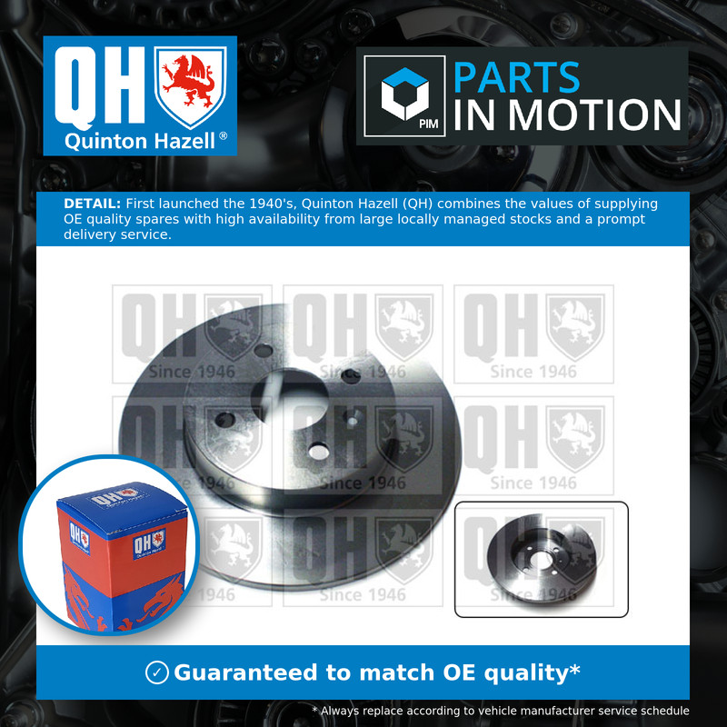 2x Brake Discs Pair Solid fits OPEL MERIVA A 1.8 Rear 03 to 10 Z18XE 264mm Set
