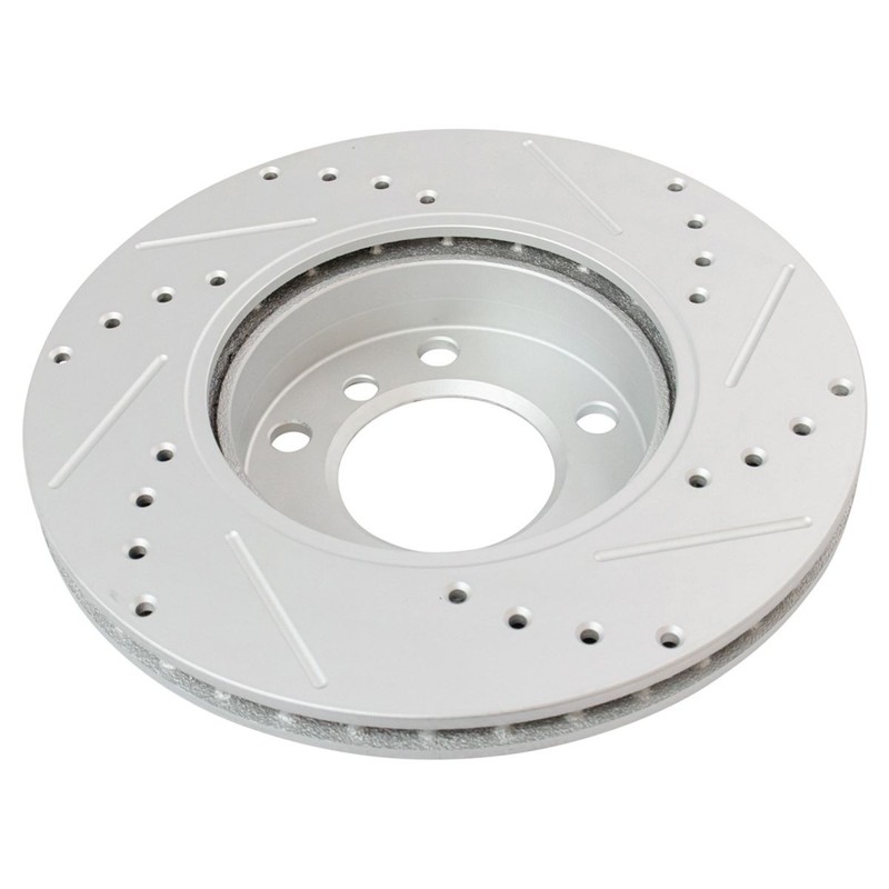 Performance Brake Rotor Drilled Slotted & Ceramic Pad Front & Rear Kit gallery