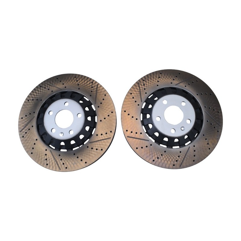 Set of 2 Rotors & Pads Front 375mm Vented Brake Disc For A6 A8 Q7 Q8 4M0615301AS gallery