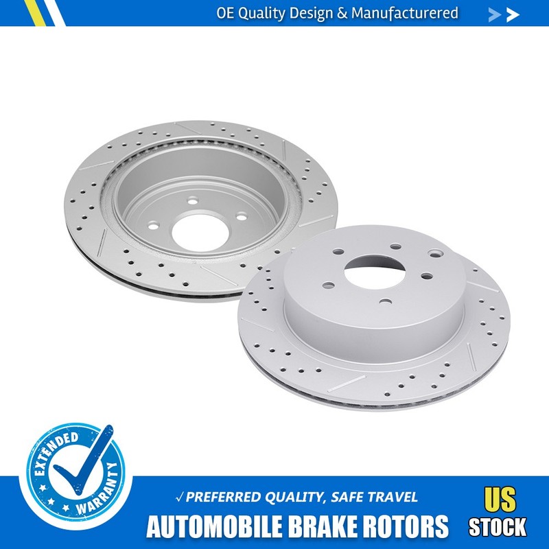 Rear Brake Disc Rotors For 2013-2020 Nissan Pathfinder Quest Murano Q70 M35h M37