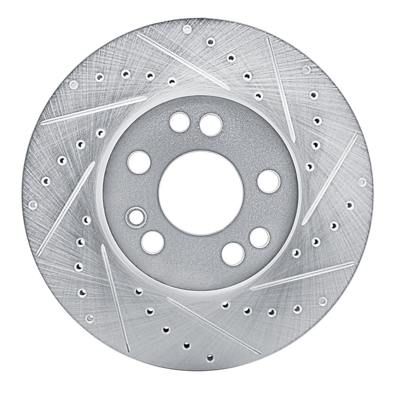 For Mercedes-Benz S320 94-99 Brake Rotor eLINE Drilled & Slotted 1-Piece Front