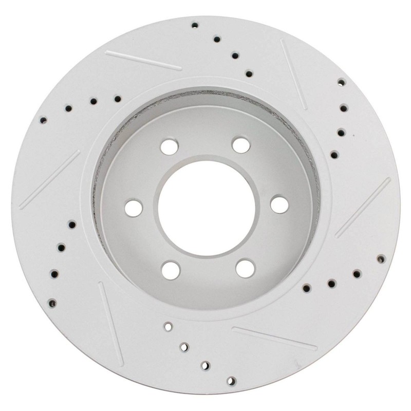 Performance Drilled & Slotted Front G-Coated Disc Brake Rotor Pair gallery