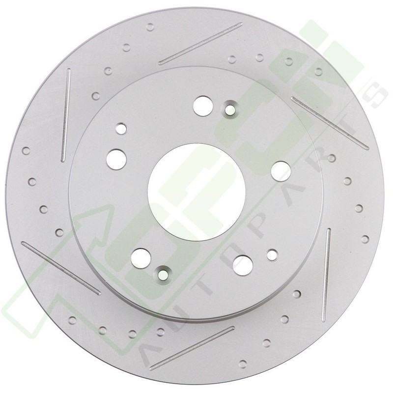 Front Rear Brake Rotors Slotted For 2002-2006 Acura RSX Base 2.0L gallery