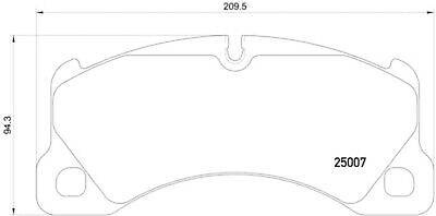 OEM Front 390mm Disc Rotors Pagid Pad Brake Kit For Porsche Cayenne Taycan 19-21 gallery