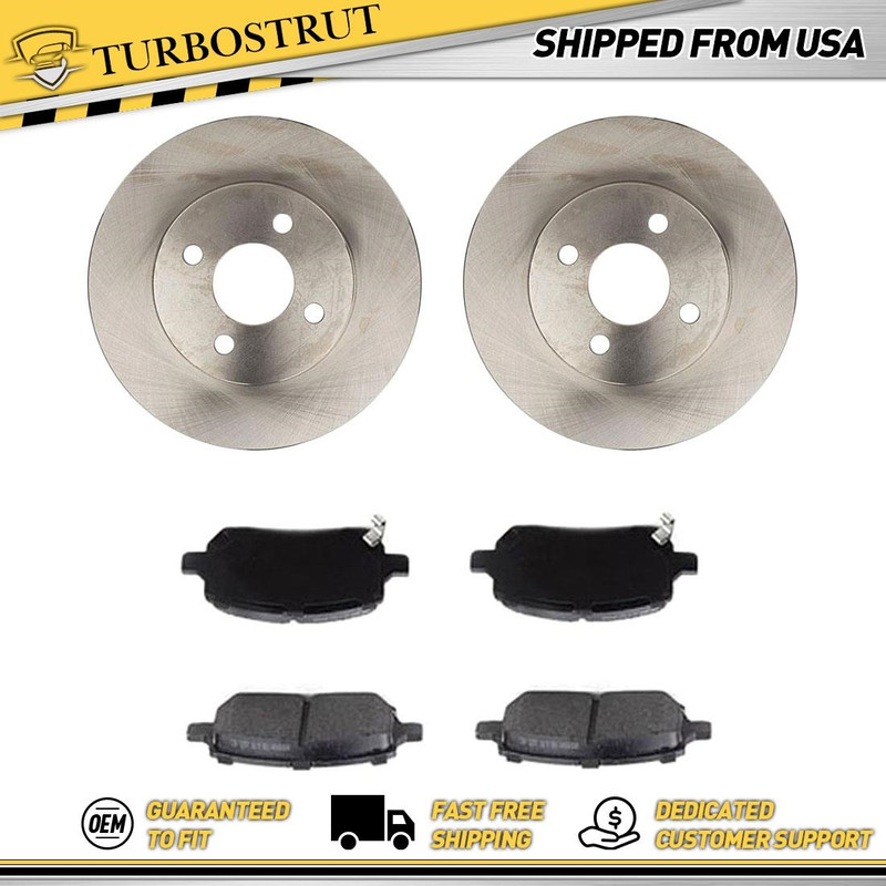 Front OE Brake Rotors Brake Pads Kit fits 2005-2010 Chevrolet Cobalt