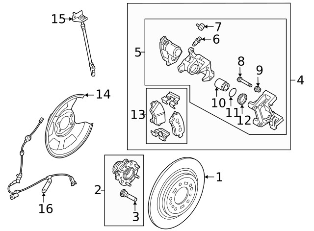 Genuine Hyundai Disc Brake Rotor 58411-L1100 gallery