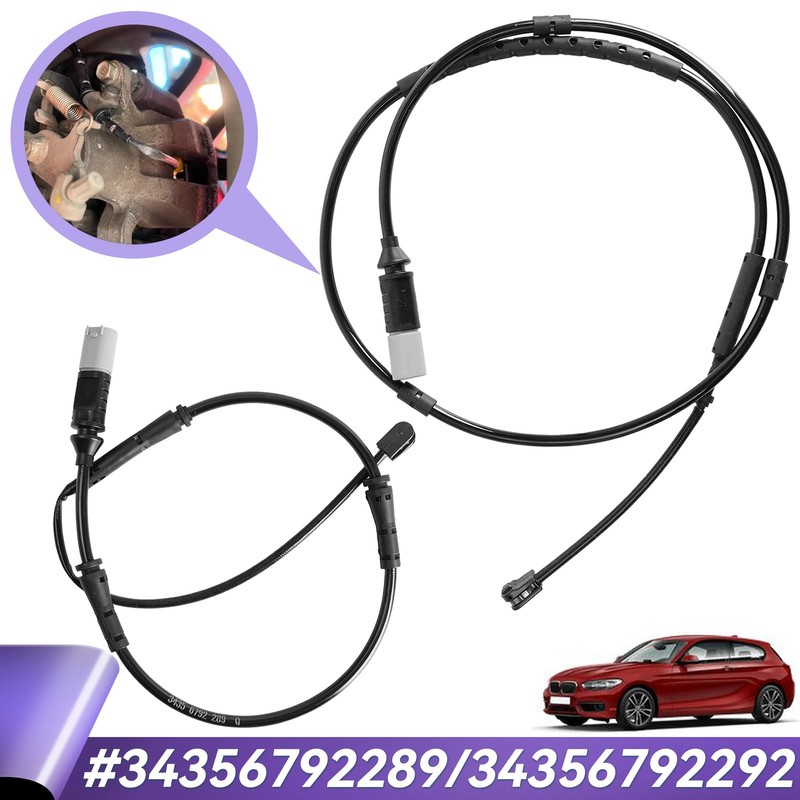 Set of 2PCS Front Rear Brake Pad Wear Sensor For BMW F30 F31 F32 F33 320i 328i &