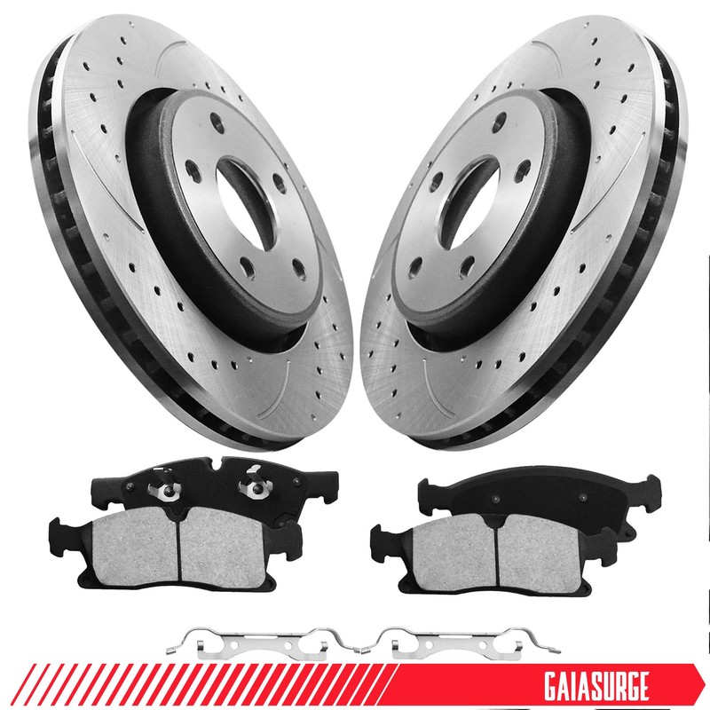 Front Disc Rotors Brake Pads for 2012-2020 Jeep Grand Cherokee Dodge Durango