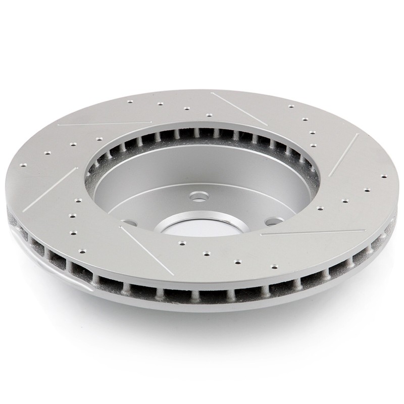 FRONT DISC BRAKE ROTORS + CERAMIC PADS KIT FITS 1999 - 2004 JEEP GRAND CHEROKEE gallery