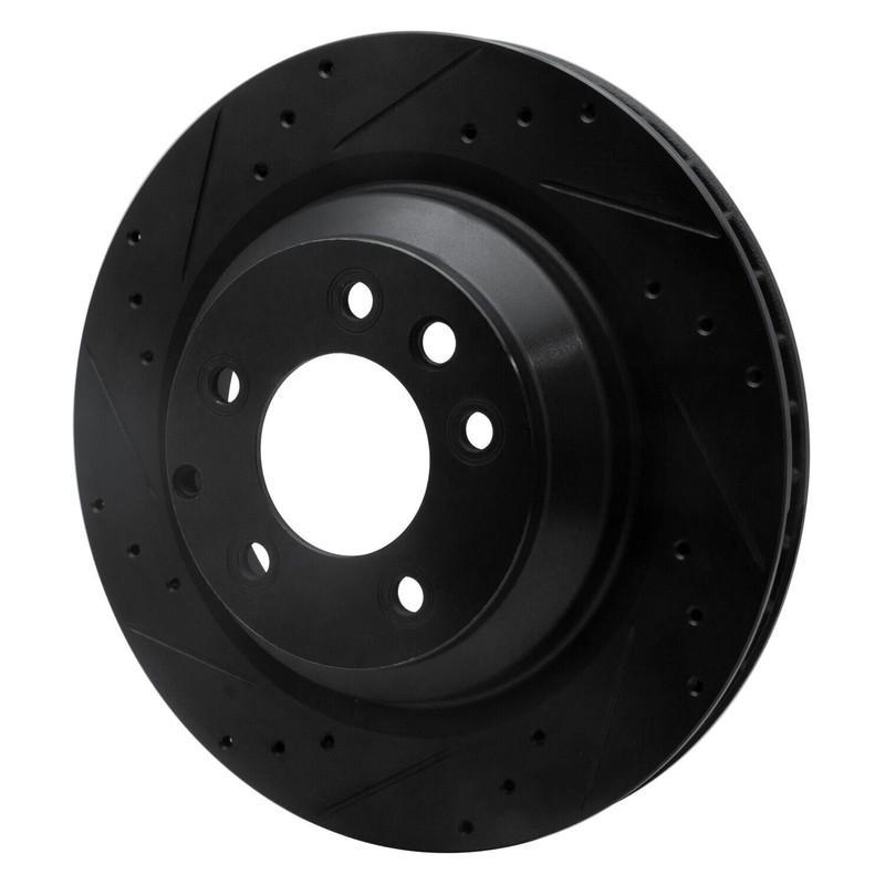 For Porsche Cayenne 05-18 Brake Rotor eLINE Drilled & Slotted 1-Piece Rear gallery