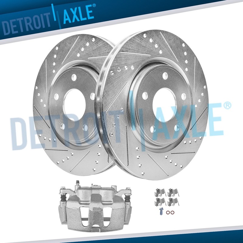 330mm Front Drilled Rotors Right Brake Caliper for 2013-2020 Town Country Routan
